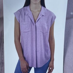 Jachs Girlfriend Women's L Blouse Purple e0767